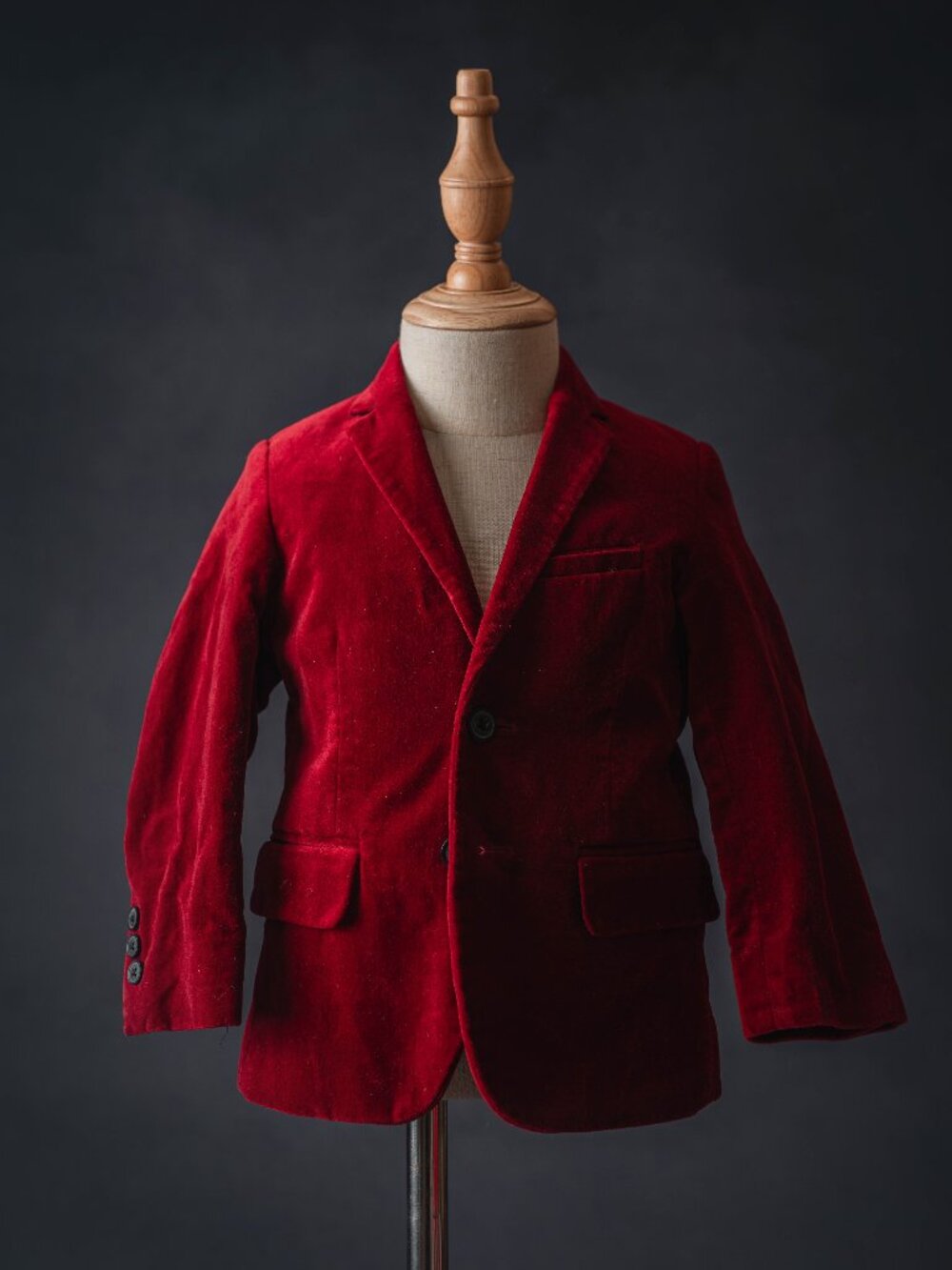 H&M Boys Red Velvet Blazer, size 18M- 2